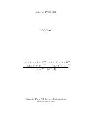 Logique - Lancelot PECQUET