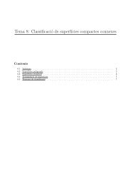 Tema 8: Classificació de superf´ıcies compactes connexes