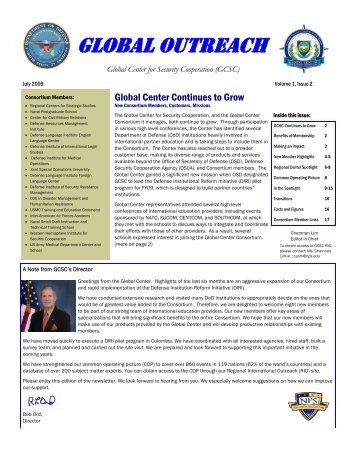 GCSC Newsletter - July 2009 - Naval Postgraduate School