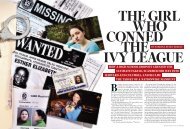 The Girl Who Conned the Ivy League - Sabrina Rubin Erdely