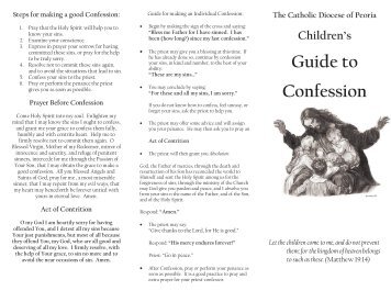 Children's Guide to Confession - The Catholic Diocese of Peoria