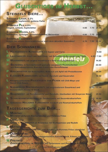 das züri-West bier zum mitnehmen und Geniessen. Steinfels-Bier in ...