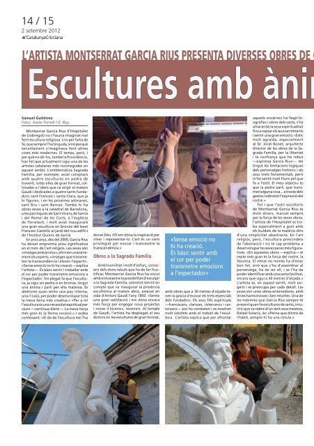 L'artista Montserrat Garcia rius presenta diverses obres de caire