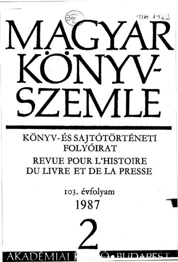 Káldi György élete és művei - EPA - Országos Széchényi Könyvtár