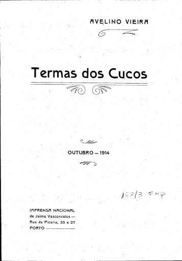 Termas dos Cucos - Repositório Aberto da Universidade do Porto