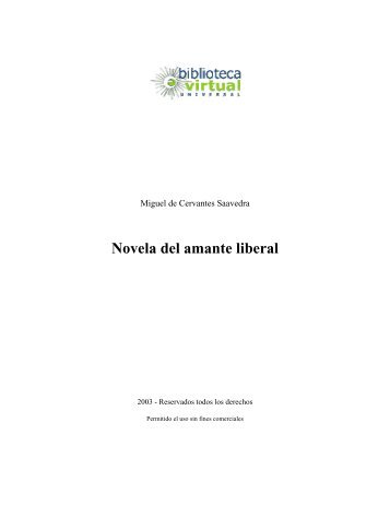 Novela del amante liberal - Biblioteca Virtual Universal