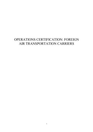 ccar-129 operations certification