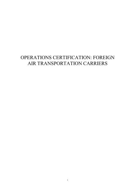 ccar-129 operations certification
