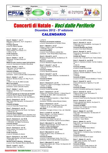 Concerti di Natale - Voci dalle Periferie - Ciessevi