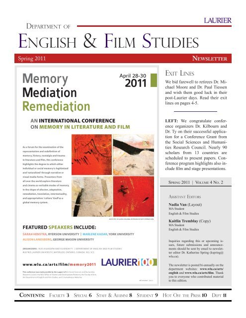 Newsletter Wilfrid Laurier University