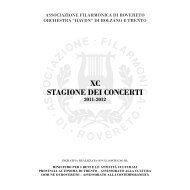 XC Stagione dei ConCerti - Rovereto - Associazione Filarmonica ...