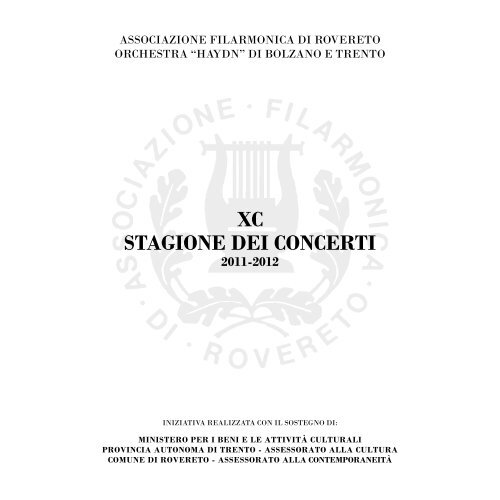 XC Stagione dei ConCerti - Rovereto - Associazione Filarmonica ...