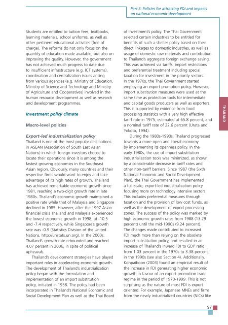 TRENDS AND IMPACTS OF FOREIGN INVESTMENT IN DEVELOPING COUNTRY AGRICULTURE