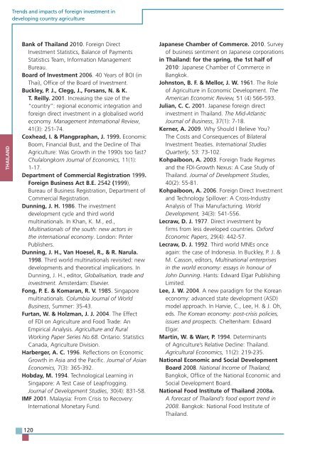 TRENDS AND IMPACTS OF FOREIGN INVESTMENT IN DEVELOPING COUNTRY AGRICULTURE