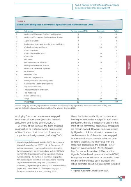 TRENDS AND IMPACTS OF FOREIGN INVESTMENT IN DEVELOPING COUNTRY AGRICULTURE