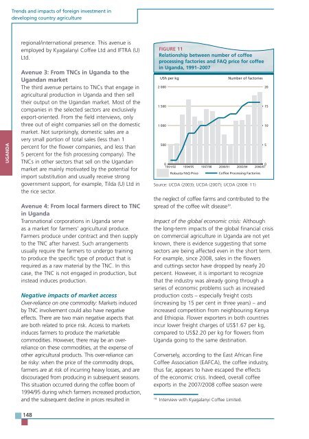 TRENDS AND IMPACTS OF FOREIGN INVESTMENT IN DEVELOPING COUNTRY AGRICULTURE