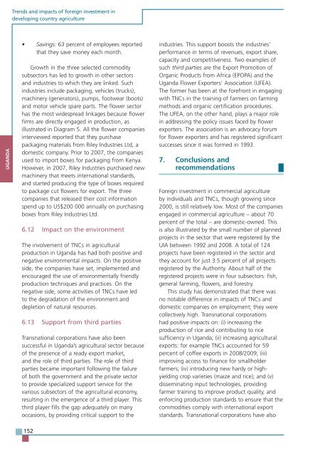 TRENDS AND IMPACTS OF FOREIGN INVESTMENT IN DEVELOPING COUNTRY AGRICULTURE