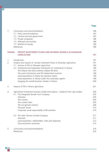 TRENDS AND IMPACTS OF FOREIGN INVESTMENT IN DEVELOPING COUNTRY AGRICULTURE