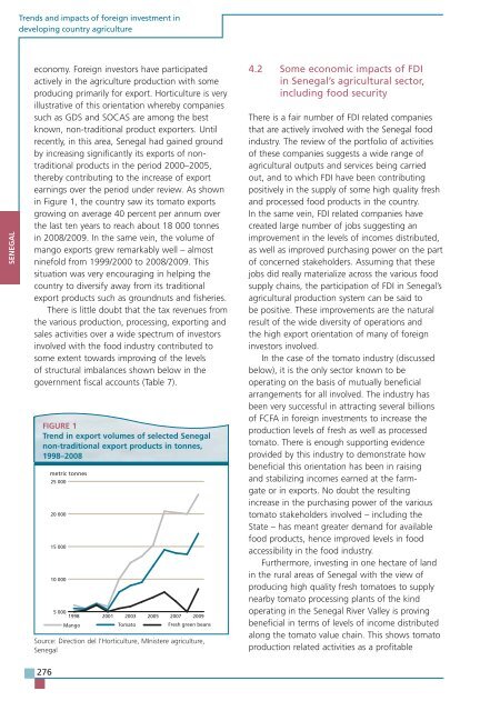 TRENDS AND IMPACTS OF FOREIGN INVESTMENT IN DEVELOPING COUNTRY AGRICULTURE