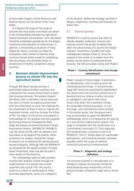 TRENDS AND IMPACTS OF FOREIGN INVESTMENT IN DEVELOPING COUNTRY AGRICULTURE