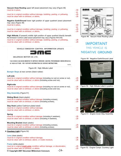 DeLorean Millennium Concours Handbook