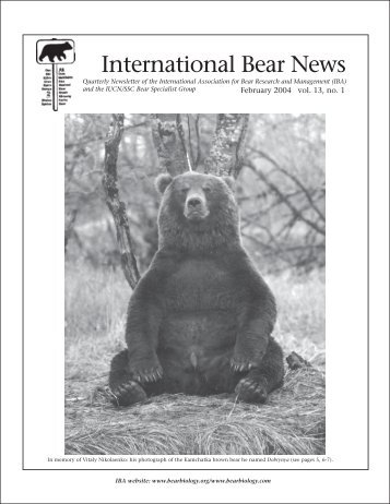 International Bear News - International Association for Bear ...