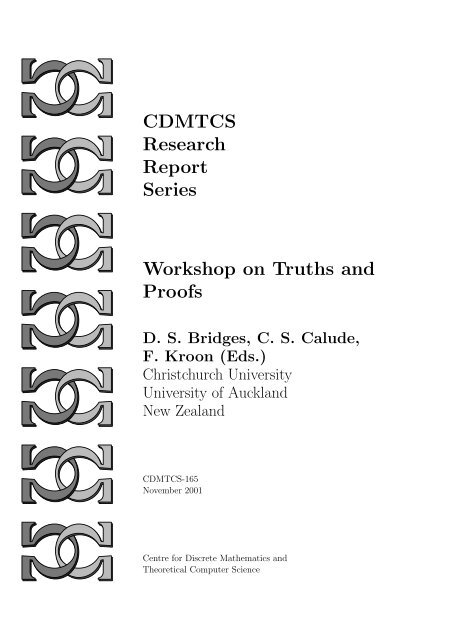 Workshop on Truths and Proofs - Department of Computer Science