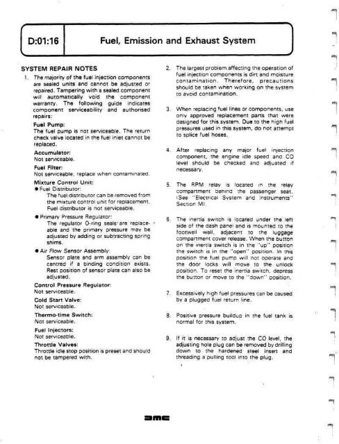 DELOREAN WORKSHOP MANUAL - Free