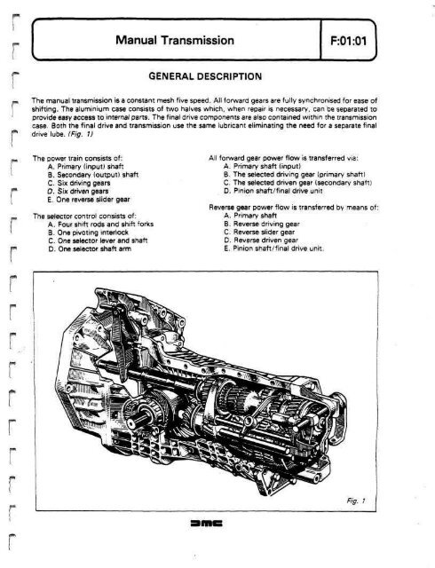 DELOREAN WORKSHOP MANUAL - Free