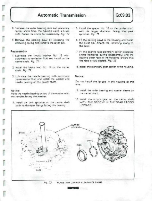 DELOREAN WORKSHOP MANUAL - Free