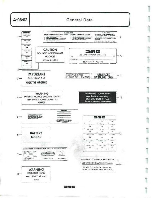 DELOREAN WORKSHOP MANUAL - Free