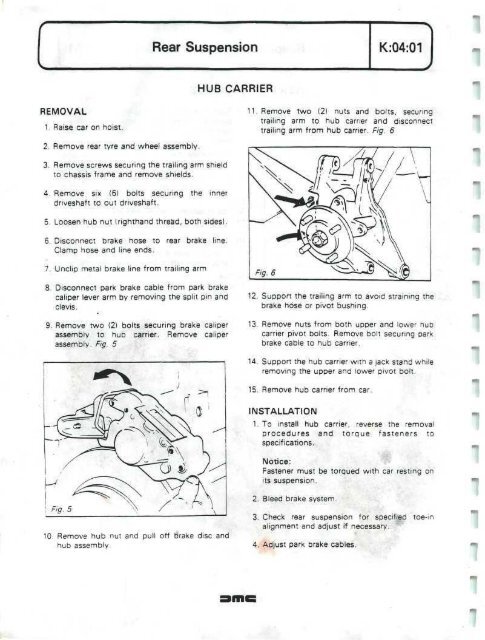 DELOREAN WORKSHOP MANUAL - Free