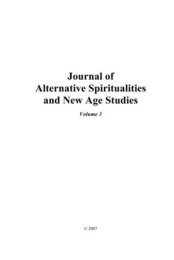 Journal of Alternative Spiritualities and New Age Studies - ASANAS ...