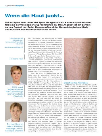 Wenn die Haut juckt... (März 2012) - Spital Thurgau AG