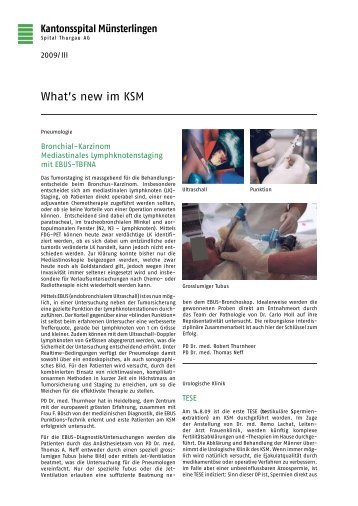 What's new im KSM: 2009, Ausgabe 3 - Spital Thurgau AG