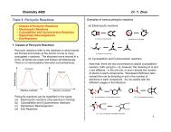 1 Chemistry 4420 Dr. Y. Zhao Topic 8 Pericyclic Reactions