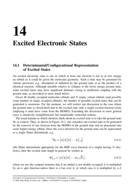 Essentials of Computational Chemistry