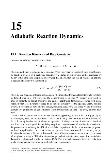 Essentials of Computational Chemistry