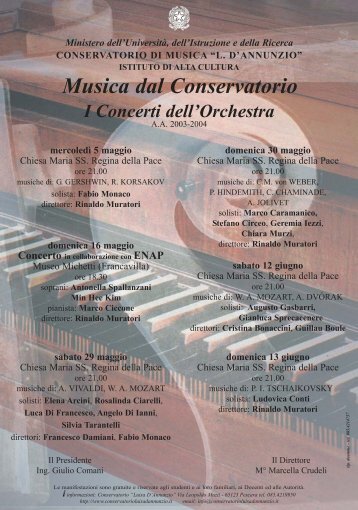 I Concerti dell'Orchestra - Pierluigi Secondi