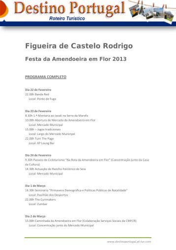 programa completo - Destino Portugal - PT-TUR