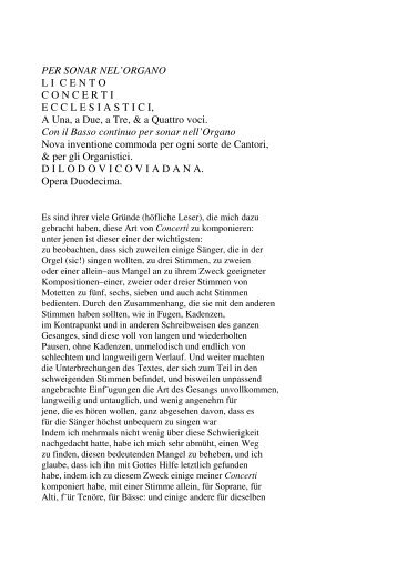 Viadana: Vorwort Cento Concerti Ecclesiastici op. 12 (1602) - Tonsatz