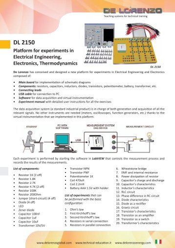 DL 2150 - de lorenzo engineering