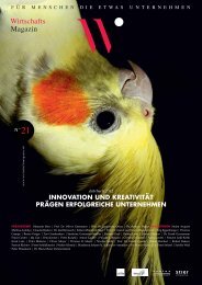 INNOVATION UND KREATIVITÄT PRÄGEN ... - Wirtschaftsmagazin