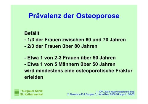 Osteoporose, State of the Art - Spital Thurgau AG