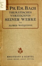 Thematisches Verzeichnis der Werke von Carl ... - Walter Cosand