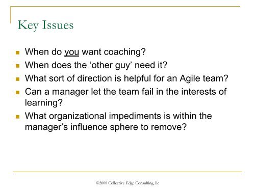 The Compleat Agile Manager - Collective Edge Coaching