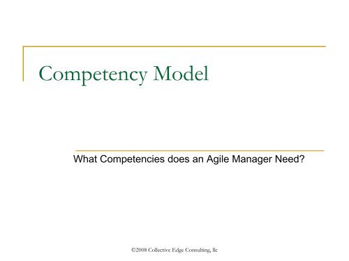 The Compleat Agile Manager - Collective Edge Coaching