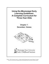 Using the Mississippi Early Learning Guidelines: A Complete ...