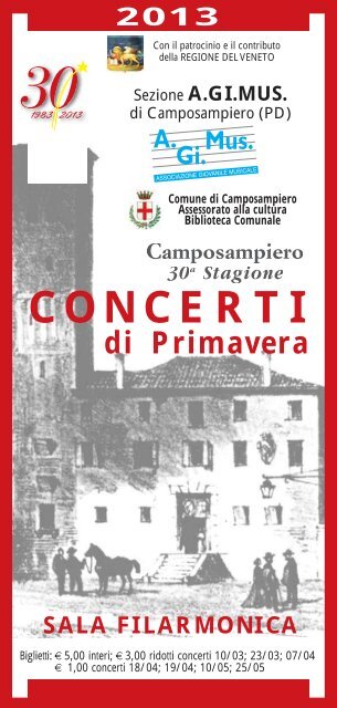 CONCERTI - A.Gi.Mus: associazione giovanile musicale