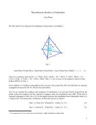 Miscellaneous Results on Tetrahedron - Math Forum